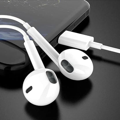 Premium Wired Earphones with Microphone – Clear Sound, Comfortable Fit & Easy Call Control