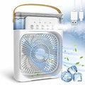 Portable Mini Air Cooler with Mist & LED Light
