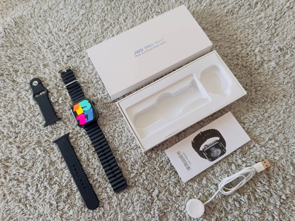 JW9 Pro Max Smartwatch – 2.2” HD Display, Bluetooth Calling, Heart Rate & Sleep Tracker, NFC Access, IP67 Waterproof, Fitness Watch for Android & iOS