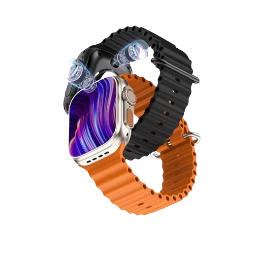 Ultra S9 Smartwatch, 4GB RAM, 64GB storage, dual camera, GPS, video calling.