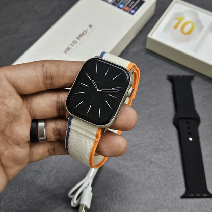 HK 10 Pro - A Smartwatch, fitness tracker, heart rate, sleep tracking, Bluetooth calls, (2 Straps)