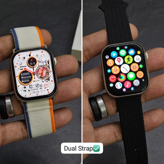 HK 10 Pro - A Smartwatch, fitness tracker, heart rate, sleep tracking, Bluetooth calls, (2 Straps)